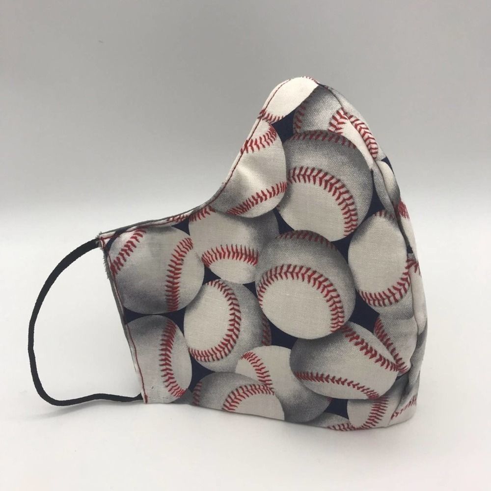 Face mask Baseball Size Large adult reversible New